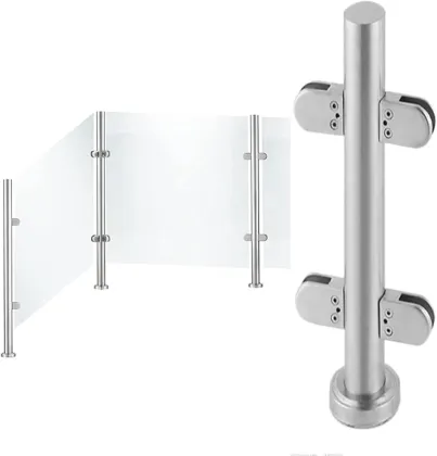 Custom Balcony Glass Guardrail Stainless Steel Handrail for Outdoor Projects