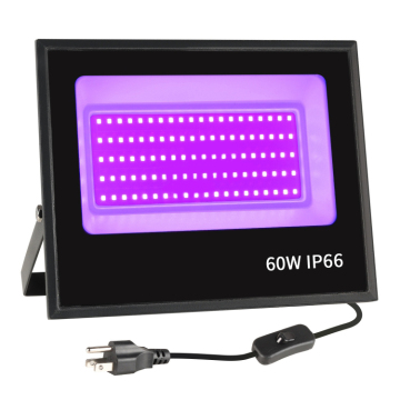 CN3046 LED Violet Purple Flood Light - UV Waterproof IP66 for KTV, Halloween, Haunted House, and Fluorescent Murals (395nm)
