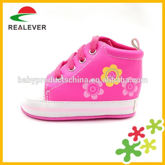 Hot selling cute prewalker baby shoes orthopedic for girls