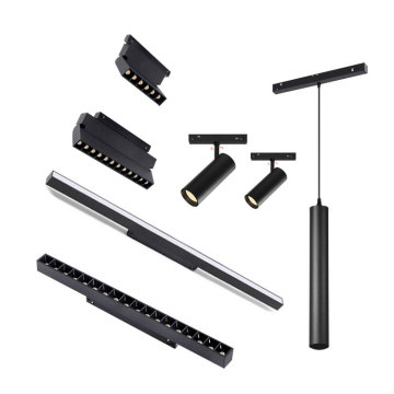 ERDU 48V 35mm Smart Mini Ultrathin Magnetic Track Lighting System Installation Project