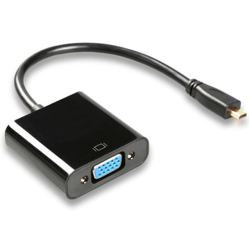 Hot Sale MICRO HD MALE TO VGA FEMALE Converter Adapter Cable