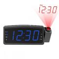 Proyección Radio Reloj Altavoz Reloj digital creativo Pantalla LED con doble alarma USB