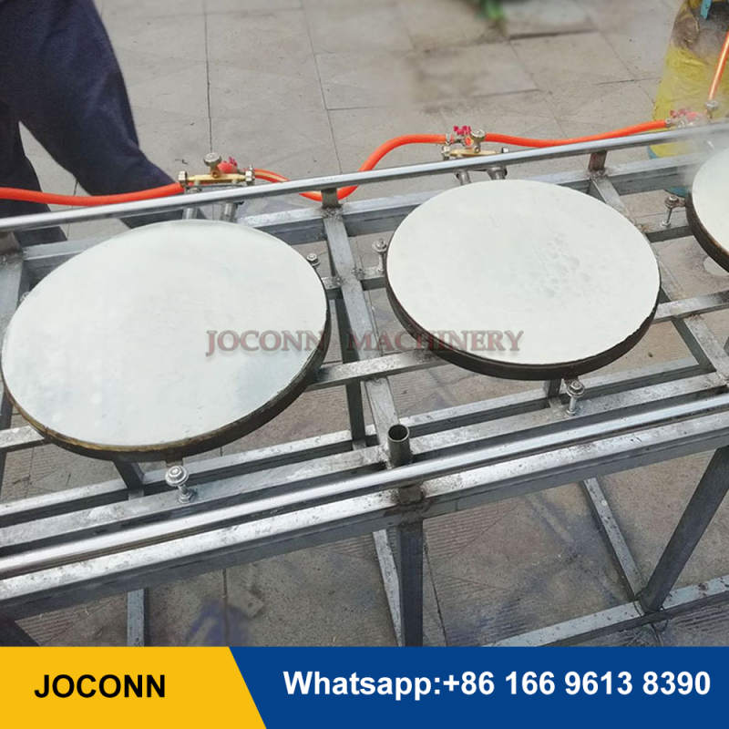 Hand-Push Gas Heating Roti and Tortilla Making Machine (40cm)