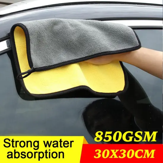 Car Wash Microfiber Towel Cleaning Drying Cloth Hemming Care Cloth Detailing Car Wash Towel Auto Cleaning Supplies