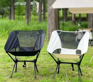 Lightweight Fishing Camping Chair Folding Outdoor Moon Chair with Easy Carry Bag
