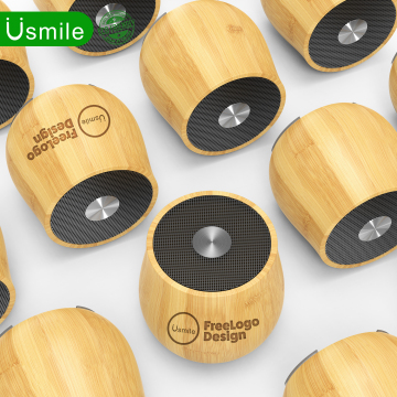 Bamboo Material Eco-Friendly Wireless Bluetooth Speaker - Affordable Home and Outdoor Use