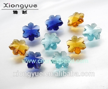 big snowflake shape glass bag of beads 20mm