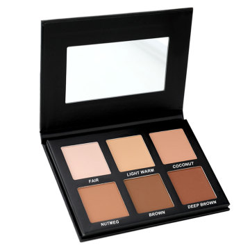 Wholesale Vegan Black Blush Palette with Highlighter and Contour