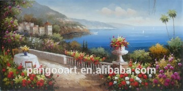 Good quality Mediterranean Seascape Handmade Oil Painting