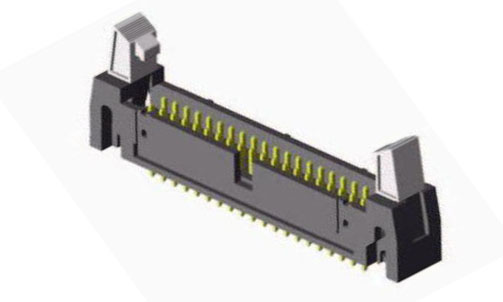 2,54*2,54 mm (0,100 &quot;) 2 Zeilen männlicher Ejektor -Header -Stecker um 180 ° DIPPE