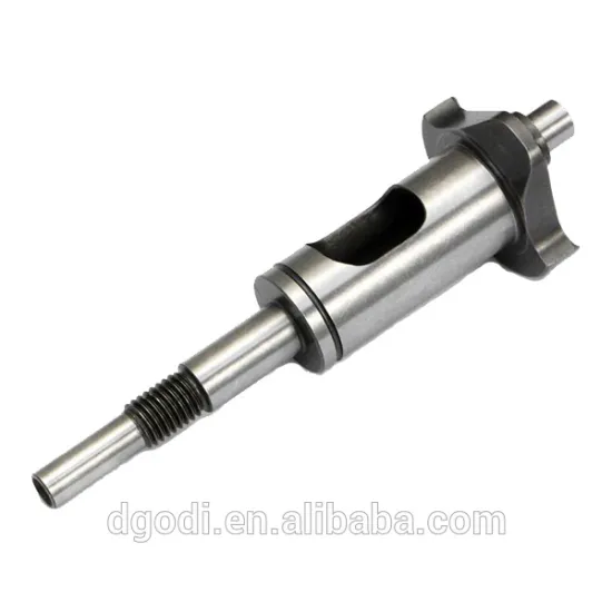 Custom CNC machined steel crank shaft for Air Compressor Spare Parts