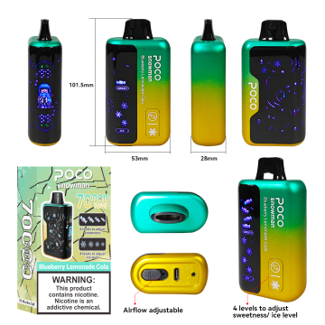 Poco boneco de neve 70k puffs vape original
