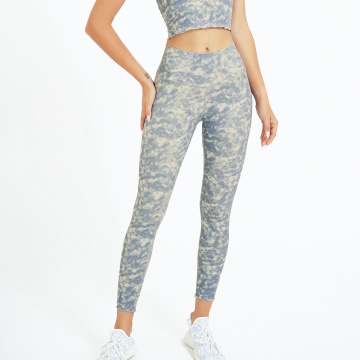 pantalones de yoga estampados legging para mujer