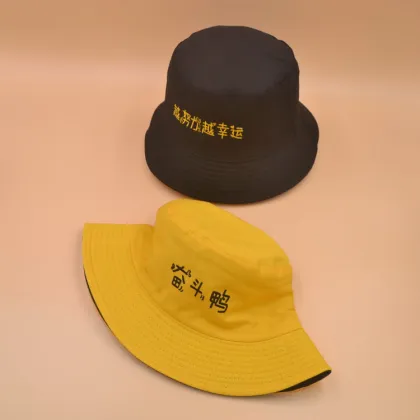 Mens floral canada fabric bucket hat