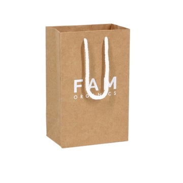 Custom Logo Brown Kraft Shopping Paper Bags