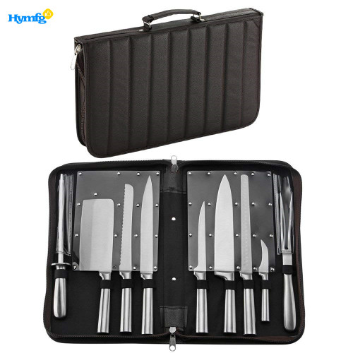 Stainless Steel 9 Piece Chefs Knife Set in Case