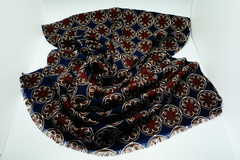 Printed Wool Scarf Yf 2013 815 1