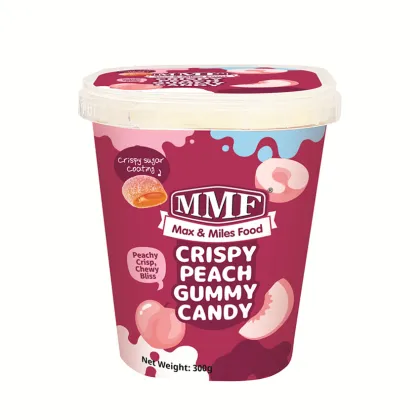 MMF Peach Gummy Candy with Crispy Coating