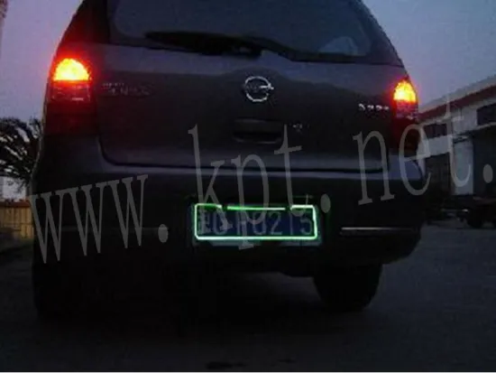 Neon lighting Car License Plate
