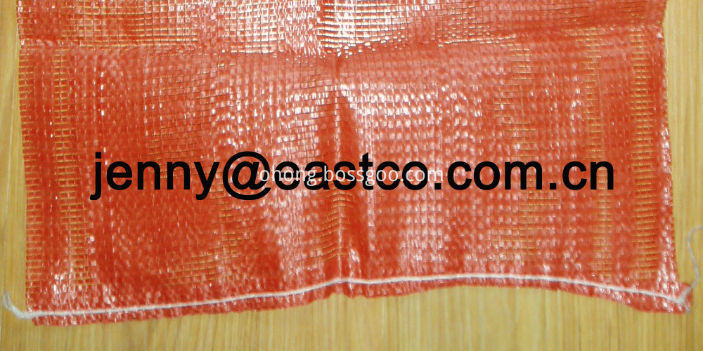 PE Leno Mesh Net Bag Sack bottom Straight line sewing
