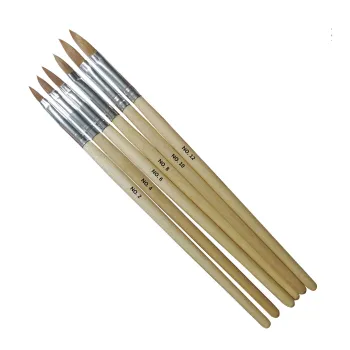 Wooden Pole Nail Crystal Carving Pen Brush