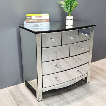 Modern Style Mirrored Cabinet Sideboard