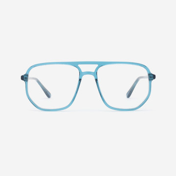 Double bridge Acetate unisex optical frame