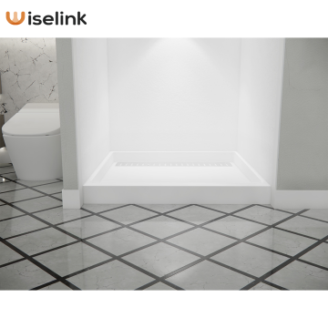 solid surface artificial stone small shower pan