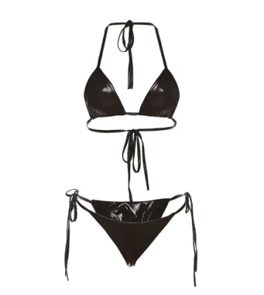 2024 Summer Fashion: Discover the Latest Shiny Halter Backless Bikinis for Women