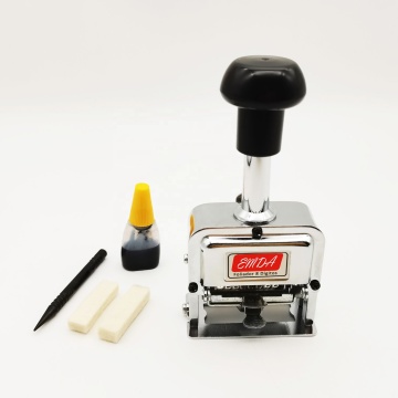 Metallic Quality Heavy Duty Automatic Self Inking Sequential Number Stamp Machine (8 Digits)