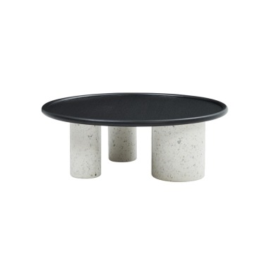 リビングルームの大理石のソファサイドテーブル