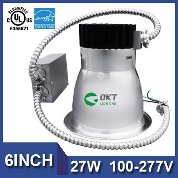 For US market 5 Years Warranty 6inch 27W Chrome Downlights