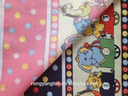 polyester/cottton bear printed baby fabric
