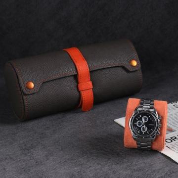 Organizzatore del rotolo di cassa di orologi in pelle Nappa 3