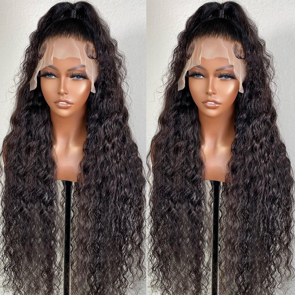 Brazilian 28 30inch 13x6 13x4 HD Transparent Loose Curly Lace Front Wig Deep Wave 5x5 Glueless Lace Human Hair Wigs For Women