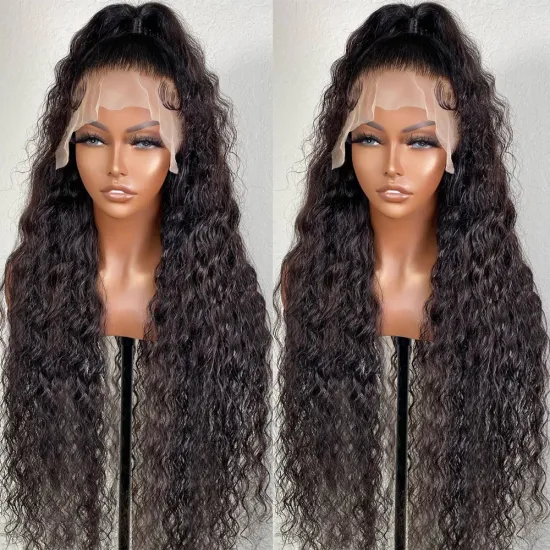 Brazilian 28 30inch 13x6 13x4 HD Transparent Loose Curly Lace Front Wig Deep Wave 5x5 Glueless Lace Human Hair Wigs For Women