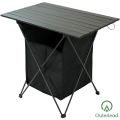 Außenladung Alu Rolling Mini Camping Table mit Speicher