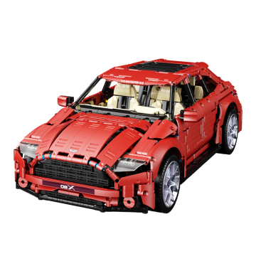 High-Tech MOC 1:8 Scale Electroplated Aston Martin Super Racing Car Model Building Kit (3145 Pieces)