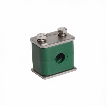 SS 316 Stainless Steel Pipe Clamp with PPR Body Single Light Tube Clamp