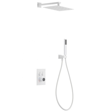 Concealed Ceiling Wall Mounted Bathroom 3-Way Shower Mixer with Temperature Control and Digital Display