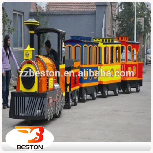 Amusement park small trackless train kiddie ride amusement ride train for sale