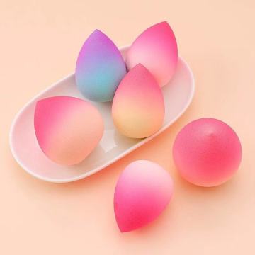 Gradual Color Peach Makeup Sponge: Dual-Use, Super Soft, Powder, Latex-Free Blender Beauty Fruit Puff