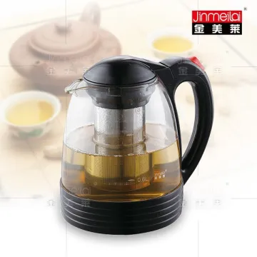 good design glass teapot ,colorful glass tea maker with stainless steel,auto-open lid tea pot