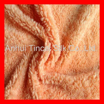 Polyester Micro Sherpa Velvet for Lining, Shoes,Blanket