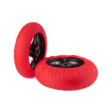 Front 110 Rear 120 80 Degree Red Motorcycle Racing Tyre Warmers
