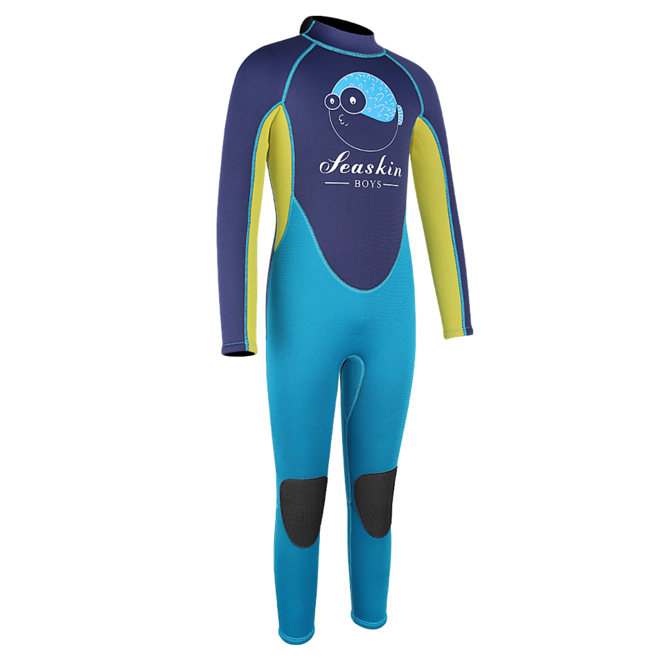 Vùng biển 3/2 mm trở lại Zip One Piece Children Wetsuit