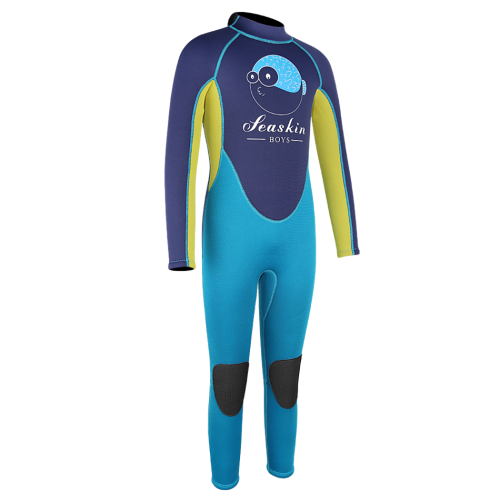 Seaskin Back Zip One Piece Boy's Surf Wetsuit