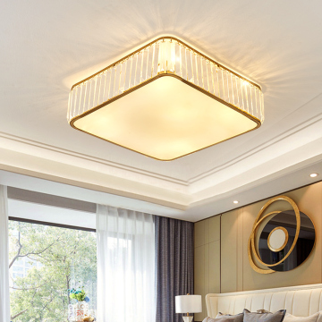 Luxury Modern Minimalist LED Crystal Light for Bedroom Ceiling