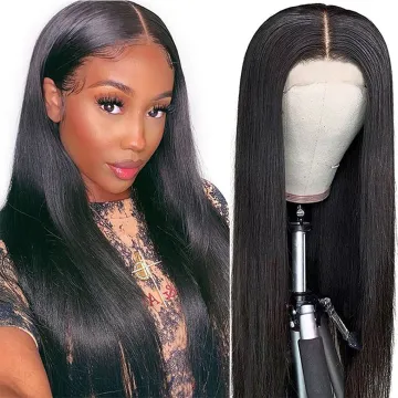 Grade 11A Virgin Hair Luxury Color Wigs Straight 13X6 Short Thin Part Wig Glueless Braid Wigs Wholesale For Black Women