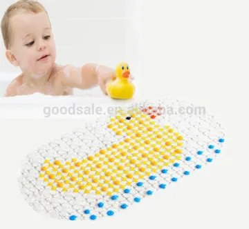 Anti-slip massage duck design bath mat